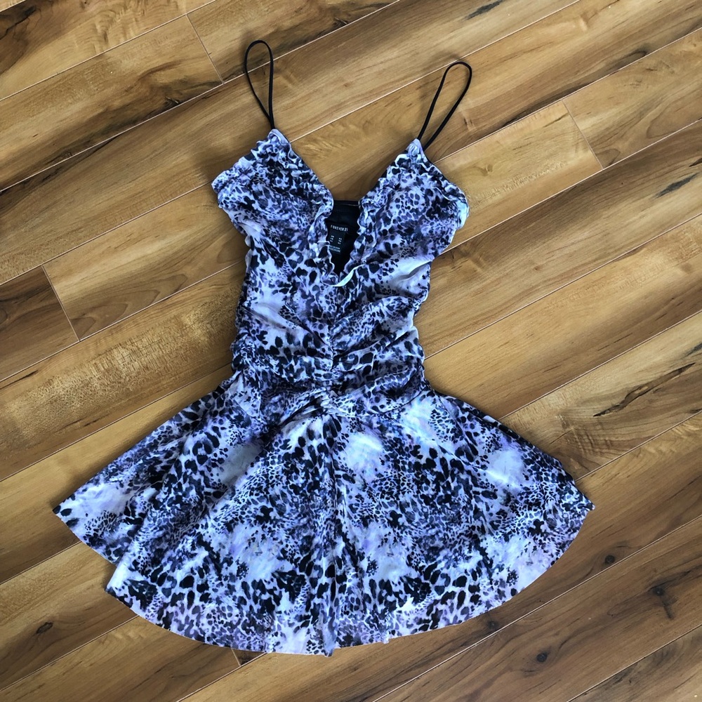 Forever 21 Y2K Leopard Print Mini Dress